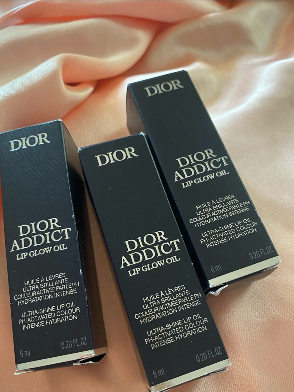 Dior Addict lip glow oil  Juicy Lip Glow Oil — Peach & Silver Mint New - Picture 2 of 12